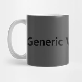 Generic White Male Mug